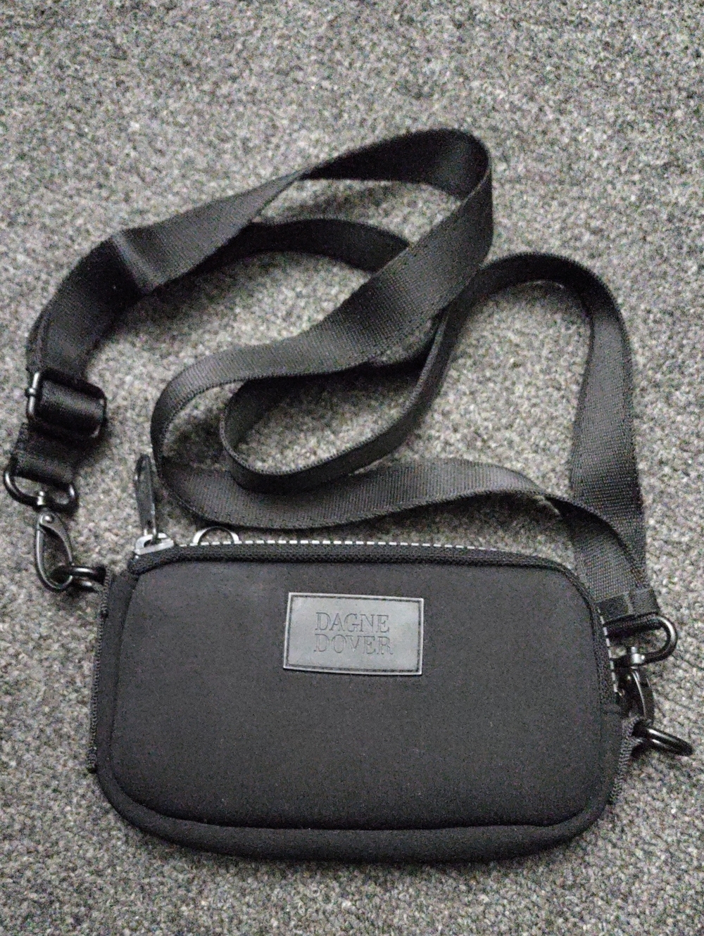 Dagne Dover Black Belt Bag with Adjustable Strap